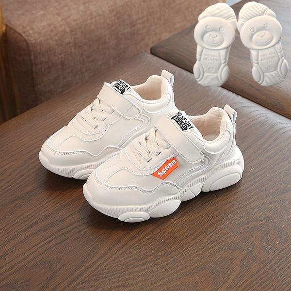 children's bear 2019 spring and autumn new white genuine leather daddy casual children's sports sports shoes shoes, Black
children's bear 2019 spring and autumn new white genuine leather daddy casual children's sports sports shoes shoes, Black