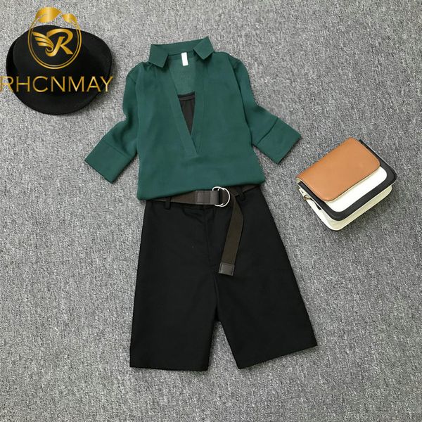 two piece dress 2021 summer women sets 2 pieces v neck short sleeve chiffon shirt + sashes shorts cute mini pant set vintage suit, White
two piece dress 2021 summer women sets 2 pieces v neck short sleeve chiffon shirt + sashes shorts cute mini pant set vintage suit, White