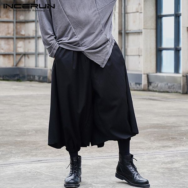 incerun мужчины мода брюки мужчина черный юбка днище solid color кулиска брюки punk pantalones hombre свободного свободный joggers, Black
incerun мужчины мода брюки мужчина черный юбка днище solid color кулиска брюки punk pantalones hombre свободного свободный joggers, Black