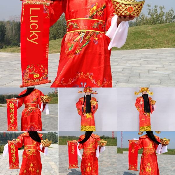 god of wealth opening ceremony annual meeting spring festival guanggao performance clothing god of wealth clothing clothes full set, Black;red
god of wealth opening ceremony annual meeting spring festival guanggao performance clothing god of wealth clothing clothes full set, Black;red