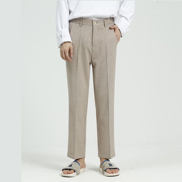 men's suits & blazers men business casual ankle-length suit pant japan korea style male vintage fashion slim fit straight zipper m8-a-8, White;black
men's suits & blazers men business casual ankle-length suit pant japan korea style male vintage fashion slim fit straight zipper m8-a-8, White;black
