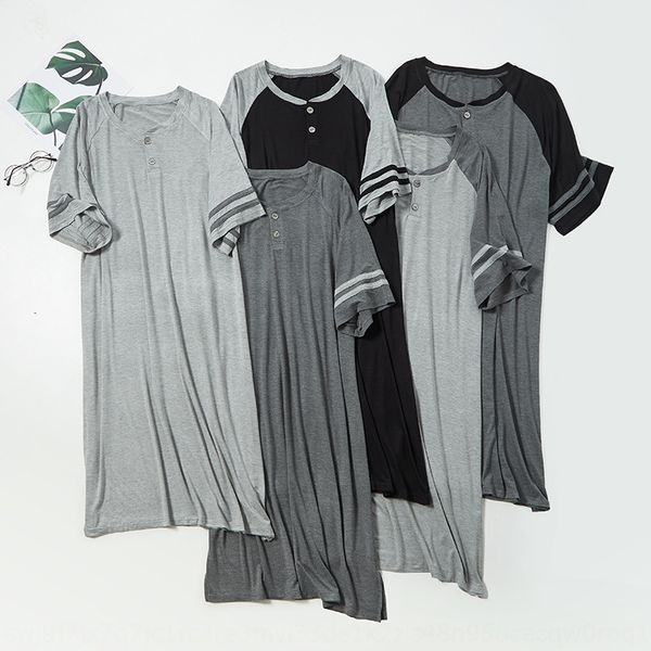 b83tu pajamas men's summer modal men's nightgown clothes pajamashome pajamasone-piece nightgown can be worn outside large size loo, Black;brown
b83tu pajamas men's summer modal men's nightgown clothes pajamashome pajamasone-piece nightgown can be worn outside large size loo, Black;brown