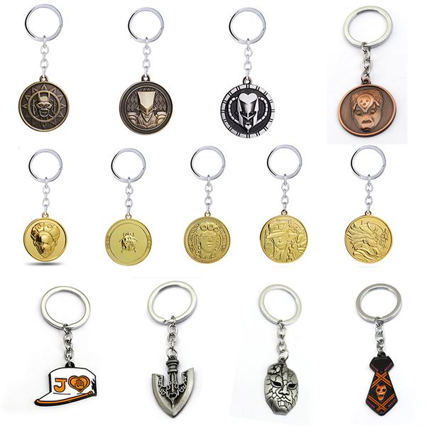 game jewelry cartoon jojos bizarre adventure keychain shield pendnats round keyring chaveiro accessory, Silver
game jewelry cartoon jojos bizarre adventure keychain shield pendnats round keyring chaveiro accessory, Silver