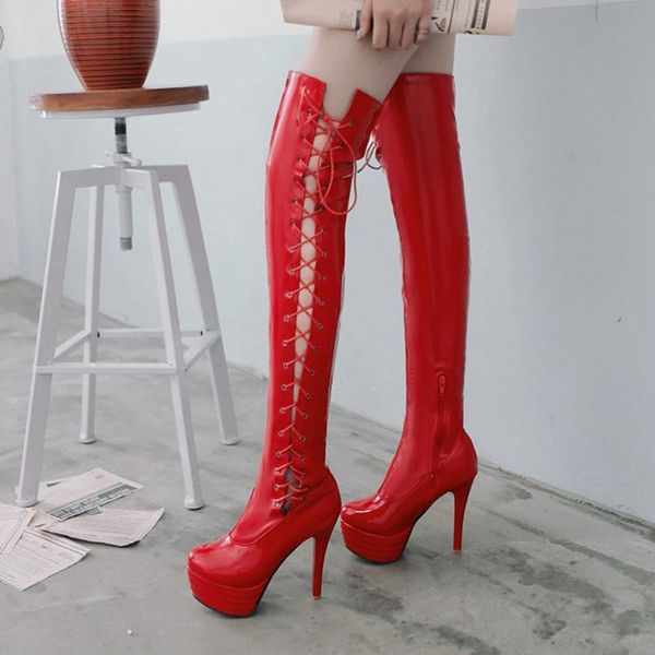 doratasia new arrival women high platform over the knee shoes high thin heels boots women evening thigh boots, Black
doratasia new arrival women high platform over the knee shoes high thin heels boots women evening thigh boots, Black