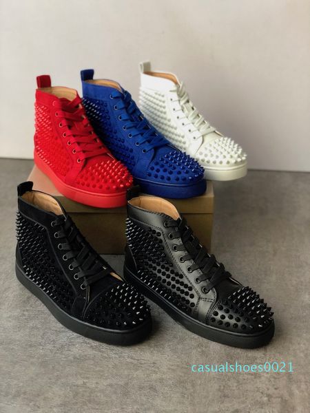 2019 designer sneakers junior suede studded spikes shoes flat trainers red bottom shoes high silver spiked men shoesc21, Black
2019 designer sneakers junior suede studded spikes shoes flat trainers red bottom shoes high silver spiked men shoesc21, Black