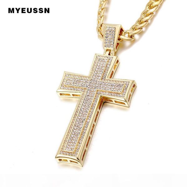 two layers cross iced out chain shining crystal pendant charm hip hop jewelry for men gift cross pendants punk cuba's necklace, Silver
two layers cross iced out chain shining crystal pendant charm hip hop jewelry for men gift cross pendants punk cuba's necklace, Silver