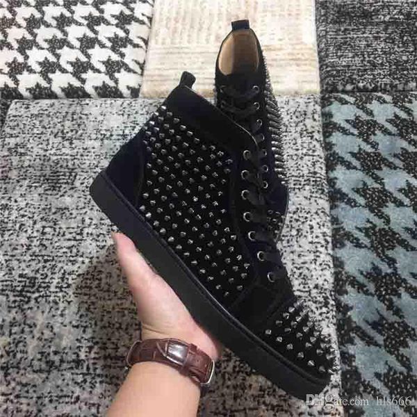 классический дизайн мужские кроссовки high tops flats red bottom шипы sneaker черный замша с щепка шпильки завод красный подошвы оптовая деш, Black
классический дизайн мужские кроссовки high tops flats red bottom шипы sneaker черный замша с щепка шпильки завод красный подошвы оптовая деш, Black