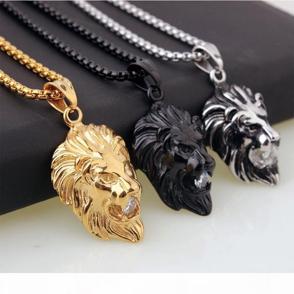 mens lion head pendants necklace for men black silver gold 3colors chain necklace hip hop jewelry cool for men biker students street
mens lion head pendants necklace for men black silver gold 3colors chain necklace hip hop jewelry cool for men biker students street