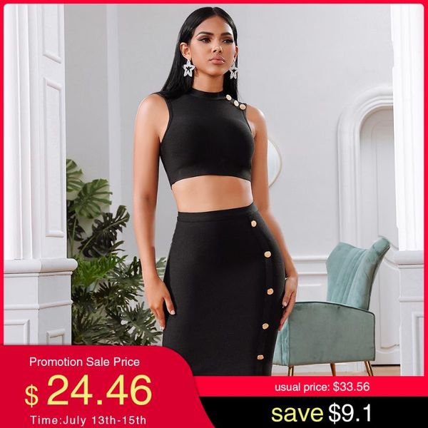 adyce 2020 new summer women black club bandage set sleeveless skirt 2 two piece set celebrity evening runway party sets, White
adyce 2020 new summer women black club bandage set sleeveless skirt 2 two piece set celebrity evening runway party sets, White