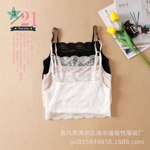 summer silk tube camisole feminine hollow lace lace wrapped chest silk bottom corset underwear, White
summer silk tube camisole feminine hollow lace lace wrapped chest silk bottom corset underwear, White