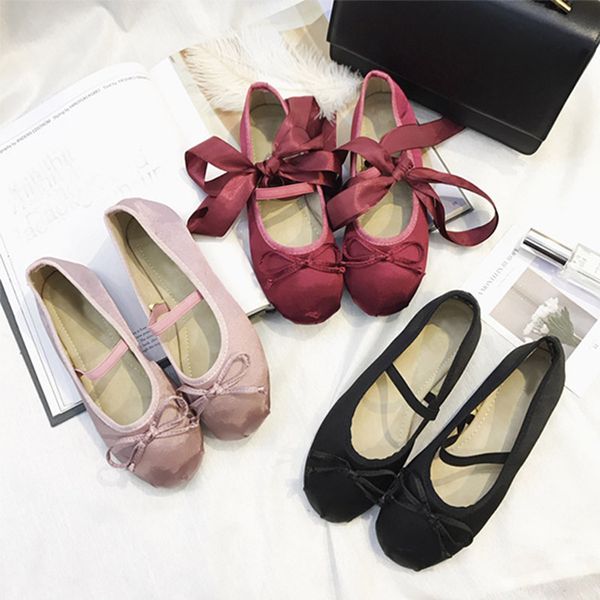 tinghon pink silk lace up ballet shoes women round toe bowtie women flats elegant valentine shoes, Black
tinghon pink silk lace up ballet shoes women round toe bowtie women flats elegant valentine shoes, Black