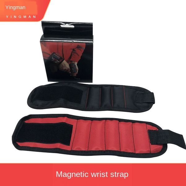 strong magnetic tool strap tool wrist strap storage magnetic wrist band 2 block magnet work bracers adsorption, Black;red
strong magnetic tool strap tool wrist strap storage magnetic wrist band 2 block magnet work bracers adsorption, Black;red
