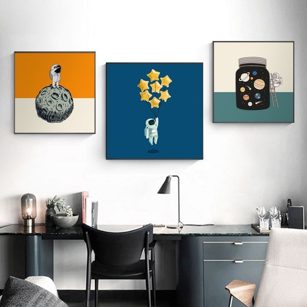 modern canvas oil painting childrens room decor abstract wall art pictures cartoon astronauts posters & prints l wall decorations
modern canvas oil painting childrens room decor abstract wall art pictures cartoon astronauts posters & prints l wall decorations