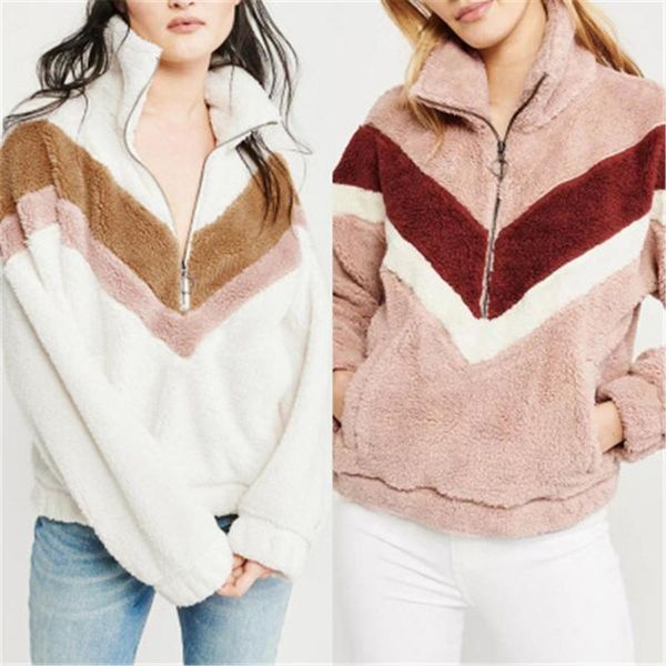 women zipper patchwork hoodies solid color long sleeve fashion crew neck cardigan loose famale clothing designer casual sweatshirt, Black
women zipper patchwork hoodies solid color long sleeve fashion crew neck cardigan loose famale clothing designer casual sweatshirt, Black