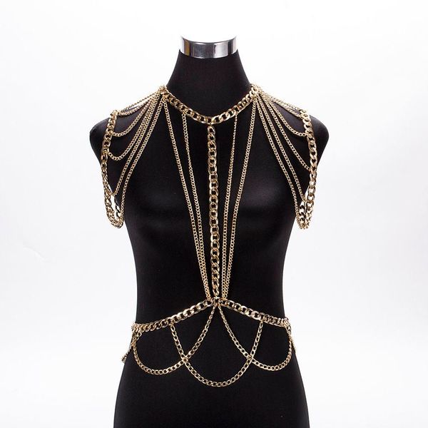 meiliyishi gold chunky metal body shoulder chain jewelry necklace shoulder chain harness dress decor slave chain jewelry t200508, Silver
meiliyishi gold chunky metal body shoulder chain jewelry necklace shoulder chain harness dress decor slave chain jewelry t200508, Silver