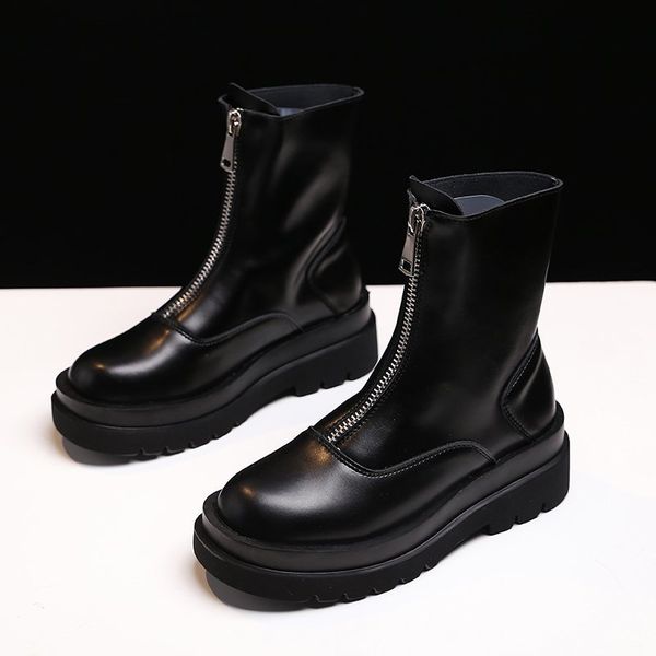 times new roman fashion zipper boots 2020 autumn winter women's front zip booties black white pink quality women pu leather boot
times new roman fashion zipper boots 2020 autumn winter women's front zip booties black white pink quality women pu leather boot