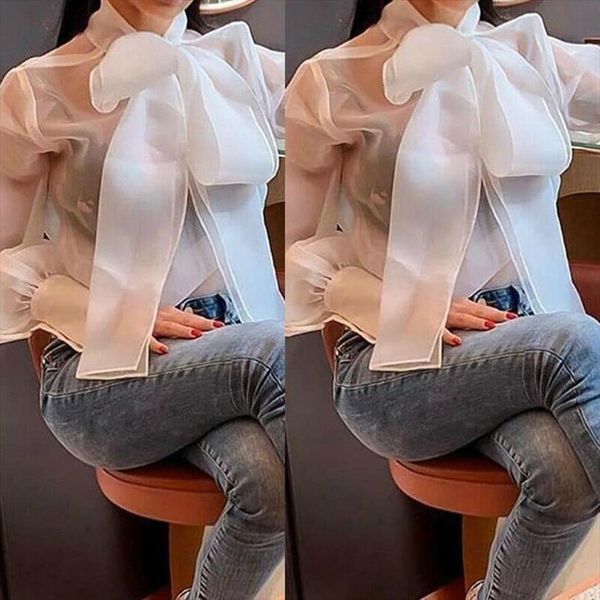 women fashion lace mesh sheer see through long sleeve shirts lace up blouse bowknot transparent bow white shirt
women fashion lace mesh sheer see through long sleeve shirts lace up blouse bowknot transparent bow white shirt