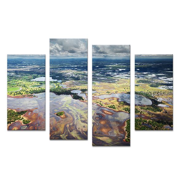 sells 4 panels overview of swamp painting canvas wall art home decoration living room print on canvas modern painting
sells 4 panels overview of swamp painting canvas wall art home decoration living room print on canvas modern painting