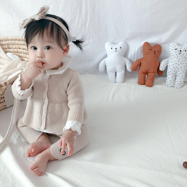 2020 spring autumn cute children's long-sleeved sweater with shirt and trousers suit 3pcs baby girls pants outfits, White
2020 spring autumn cute children's long-sleeved sweater with shirt and trousers suit 3pcs baby girls pants outfits, White