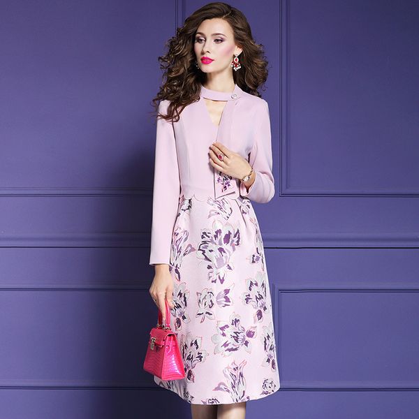 spring 2020 new superior quality celebrities dress work full sleeve women party dress plus size printing splicing winter dresses, Black;gray
spring 2020 new superior quality celebrities dress work full sleeve women party dress plus size printing splicing winter dresses, Black;gray
