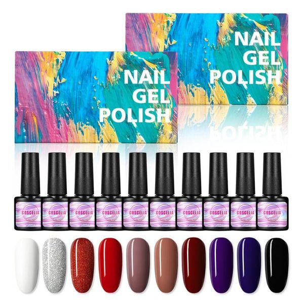 coscelia 10pcs nail art gel nail polish set for manicure pure color uv led hybrid long-lasting soak off gel varnish art kit, Red;pink
coscelia 10pcs nail art gel nail polish set for manicure pure color uv led hybrid long-lasting soak off gel varnish art kit, Red;pink