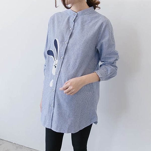 spring autumn cotton maternity shirts long sleeve casual stripe pregnancy shirt blouses for pregnant women maternity clothes, White
spring autumn cotton maternity shirts long sleeve casual stripe pregnancy shirt blouses for pregnant women maternity clothes, White