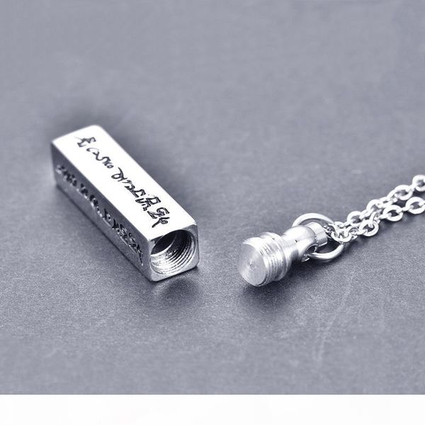 titanium openable buddhism supplies faith jewelry sanskrit mantra stupas amulet square pendant necklace ash urn jar locket necklaces, Silver
titanium openable buddhism supplies faith jewelry sanskrit mantra stupas amulet square pendant necklace ash urn jar locket necklaces, Silver