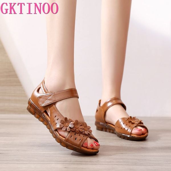 gktinoo genuine leather peep toe ladies sandals summer shoes women low heel 2020 hook & loop soft comfort flat sandals woman, Black
gktinoo genuine leather peep toe ladies sandals summer shoes women low heel 2020 hook & loop soft comfort flat sandals woman, Black