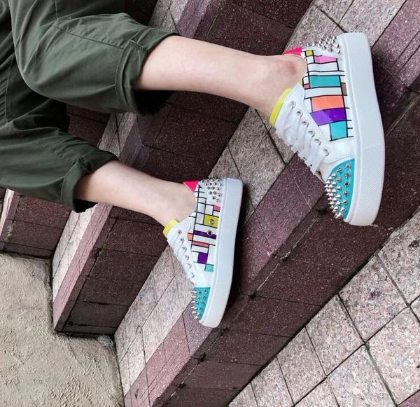 fashion designer graffiti junior spikes orlato 2 flat shoes red bottom shoes women mens luxury party lovers patent leathersneakers, Black
fashion designer graffiti junior spikes orlato 2 flat shoes red bottom shoes women mens luxury party lovers patent leathersneakers, Black