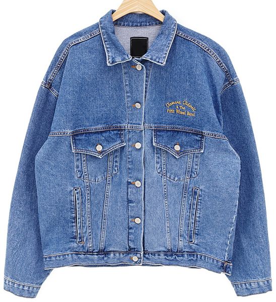 n2008 j40780 jeans coats loose casual style denim jackets, Black;brown
