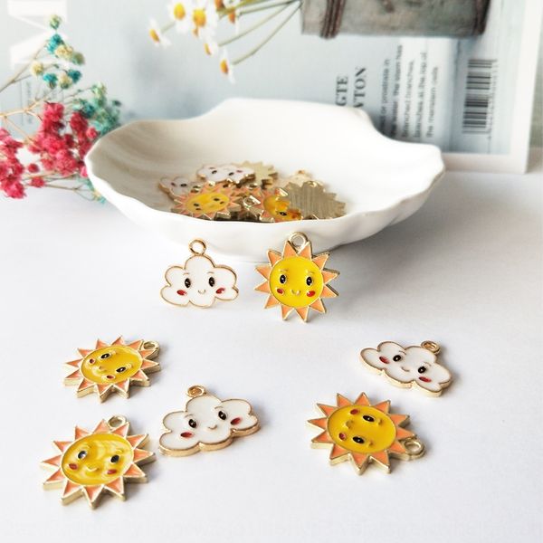 korean style accessories dripping oil smiling face sun cloud accessories earrings handmade diy pendant diy pendant material, Silver
korean style accessories dripping oil smiling face sun cloud accessories earrings handmade diy pendant diy pendant material, Silver