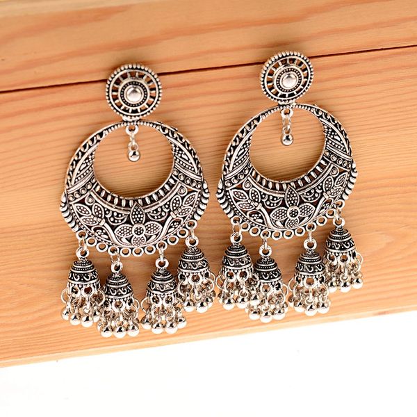 ethnic women's silver color round flower hollow jhumka stud earrings boho jewelry egypt carved tassel earrings femme, Golden;silver
ethnic women's silver color round flower hollow jhumka stud earrings boho jewelry egypt carved tassel earrings femme, Golden;silver
