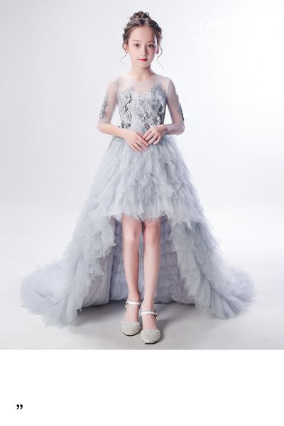 2020 lovely grey baby girls pageant dresses with appliqued hi lo first cummunion dresses flower girls dress, White;red
2020 lovely grey baby girls pageant dresses with appliqued hi lo first cummunion dresses flower girls dress, White;red