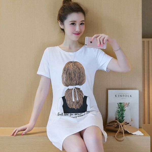 2wtbn 2020 summer new women's clothing korean style dress coat t-shirt printed women's mid-length short-sleeved t-shirt female stu, Black;gray
2wtbn 2020 summer new women's clothing korean style dress coat t-shirt printed women's mid-length short-sleeved t-shirt female stu, Black;gray