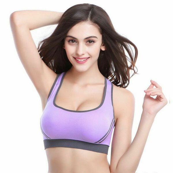 women seamless sport padded bra wireless yoga comfort stretch shapewear casual ladies solid gym active sports bra, White;black
women seamless sport padded bra wireless yoga comfort stretch shapewear casual ladies solid gym active sports bra, White;black