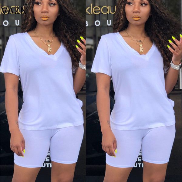 vazn 2019 summer holiday casual style women short sleeve v-neck elastic short pants movement two piece sets ys6073, Black;white
vazn 2019 summer holiday casual style women short sleeve v-neck elastic short pants movement two piece sets ys6073, Black;white