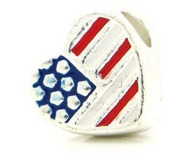 european charm beads heart silver tone american flag enamel 12x11mm,hole:approx 5mm,20pcs (b25773, Black
european charm beads heart silver tone american flag enamel 12x11mm,hole:approx 5mm,20pcs (b25773, Black