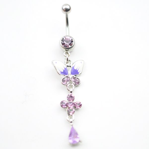 d0004 ( 1 color ) purple color nice belly ring nice bowknot style belly ring with piercing body jewlery navel belly ring body jewelry, Silver
d0004 ( 1 color ) purple color nice belly ring nice bowknot style belly ring with piercing body jewlery navel belly ring body jewelry, Silver