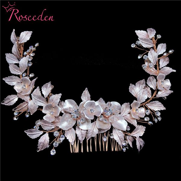 newly rose gold wedding long hair combs handmade metal flower crystal wedding hair accessories ornaments wholesale re3486, Golden;silver
newly rose gold wedding long hair combs handmade metal flower crystal wedding hair accessories ornaments wholesale re3486, Golden;silver