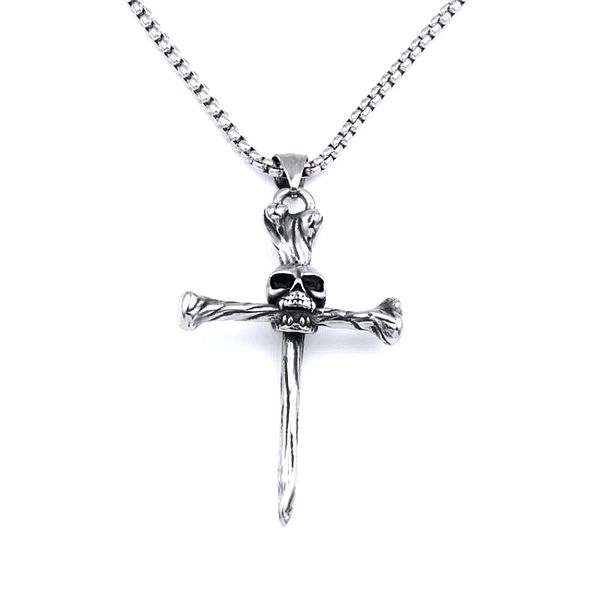 10pcs european and american fashion retro skull cross pendant men's necklace for men's birthday party jewelry gifts t-205, Silver
10pcs european and american fashion retro skull cross pendant men's necklace for men's birthday party jewelry gifts t-205, Silver