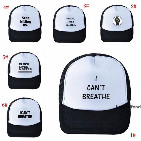 i can t breathe baseball hat black lives matter parade caps outdoor summer sunscreen snapback i cant breath party hats 18 styles dbc bh3867
i can t breathe baseball hat black lives matter parade caps outdoor summer sunscreen snapback i cant breath party hats 18 styles dbc bh3867