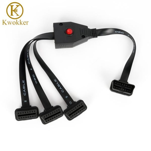 kwokker obd ii obd2 16 pin splitter extension male to female extension cable adapter diagnostic tool connector with power switch
kwokker obd ii obd2 16 pin splitter extension male to female extension cable adapter diagnostic tool connector with power switch