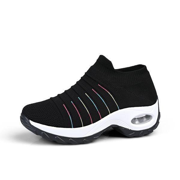 women sneakers vulcanized shoes sock sneakers women autumn spring slip on flat shoes loafers walking flat plus size 35-42, Black
women sneakers vulcanized shoes sock sneakers women autumn spring slip on flat shoes loafers walking flat plus size 35-42, Black