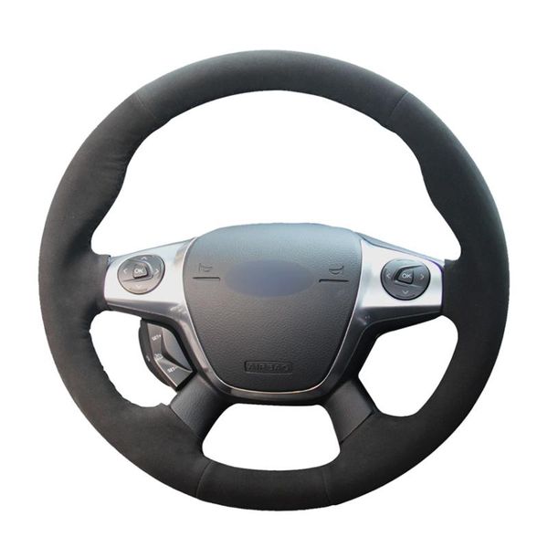 hand-stitched black suede car steering wheel covers wrap for focus 3 2012-2014 kuga escape 2013-2020 2020 c-max 2011
hand-stitched black suede car steering wheel covers wrap for focus 3 2012-2014 kuga escape 2013-2020 2020 c-max 2011
