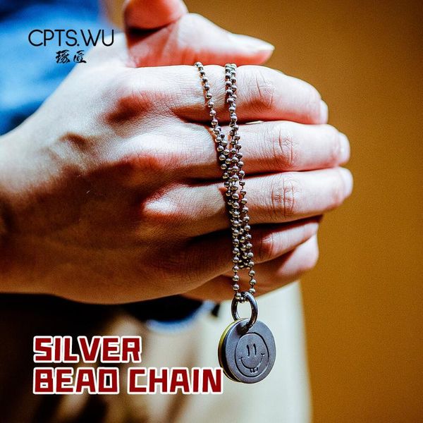 cpts.wu s925 aging and sterling necklace chain simply style beaded necklace diy jewelry for men accessories fashion, Silver
cpts.wu s925 aging and sterling necklace chain simply style beaded necklace diy jewelry for men accessories fashion, Silver
