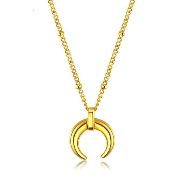 gold necklace simple fashion moon titanium steel necklace women's stainless steel short clavicle chain gb1566, Silver
gold necklace simple fashion moon titanium steel necklace women's stainless steel short clavicle chain gb1566, Silver