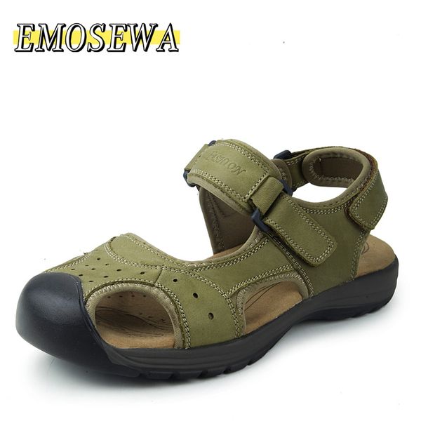 sandals emosewa male shoes genuine leather men summer beach man fashion outdoor casual sneakers size 47, Black
sandals emosewa male shoes genuine leather men summer beach man fashion outdoor casual sneakers size 47, Black
