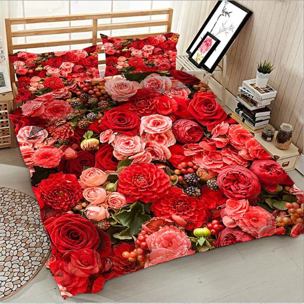 3d digital printing red rose bedding luxury home textiles king size bedding set bed sheet duvet cover and pillow case
3d digital printing red rose bedding luxury home textiles king size bedding set bed sheet duvet cover and pillow case