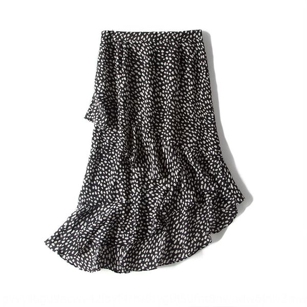 polka dot printing irregular ruffled stitching silk high waist all-match skirt apron silk apron hip skirt women's 2019 new, Black
polka dot printing irregular ruffled stitching silk high waist all-match skirt apron silk apron hip skirt women's 2019 new, Black