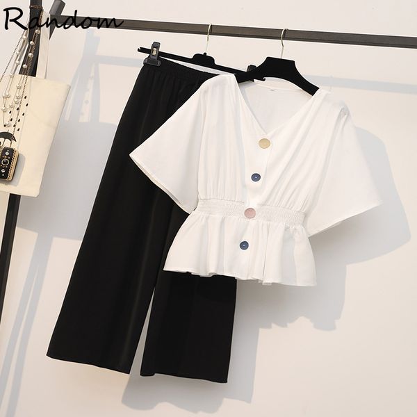 female plus size office pant suit women white shirt and wide leg pant two piece summer cloth matching set workwear outfit
female plus size office pant suit women white shirt and wide leg pant two piece summer cloth matching set workwear outfit